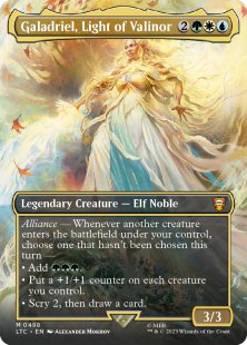 Galadriel, Light of Valinor (#498) (foil) (borderless)