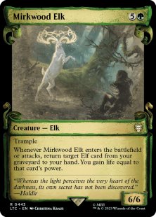 Mirkwood Elk (silver foil) (showcase)