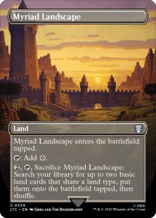 Myriad Landscape (silver foil) (borderless)