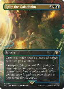 Rally the Galadhrim (#499) (foil) (borderless)