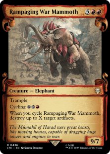 Rampaging War Mammoth (silver foil) (showcase)
