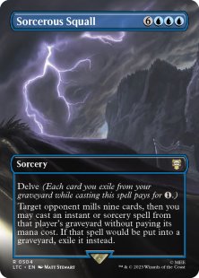 Sorcerous Squall (#504) (foil) (borderless)