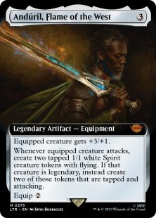 Andúril, Flame of the West (#375) (extended art)