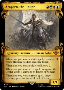Aragorn, the Uniter (#643) (silver foil) (showcase)