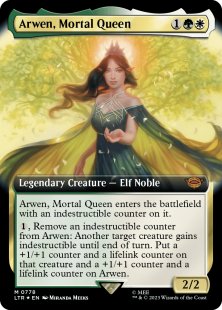 Arwen, Mortal Queen (#778) (surge foil) (extended art)