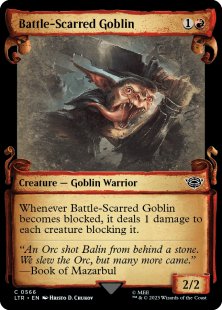 Battle-Scarred Goblin (silver foil) (showcase)