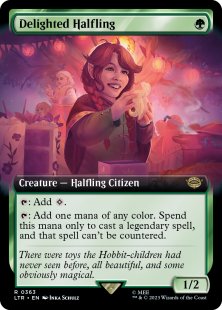 Delighted Halfling (#363) (extended art)