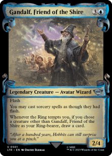 Gandalf, Friend of the Shire (#501) (silver foil) (showcase)