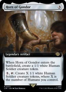 Horn of Gondor (#377) (extended art)