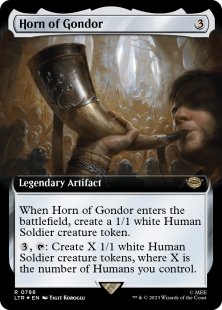 Horn of Gondor (#788) (surge foil) (extended art)