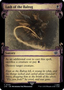 Lash of the Balrog (#543) (silver foil) (showcase)