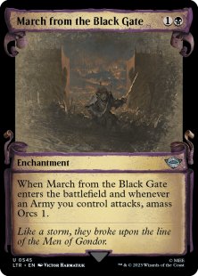 March from the Black Gate (silver foil) (showcase)
