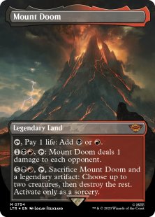 Mount Doom (#754) (surge foil) (borderless)