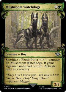 Mushroom Watchdogs (silver foil) (showcase)
