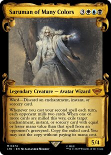 Saruman of Many Colors (#674) (silver foil) (showcase)