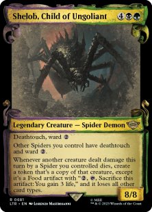 Shelob, Child of Ungoliant (#681) (showcase) - Lord of the Rings: Tales of Middle-Earth Varianten | Bazaar of Magic Shelob, Child of Ungoliant (#681) (showcase) - Lord of the Rings: Tales of Middle-Earth Varianten | Bazaar of Magic