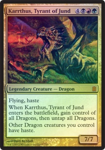 Karrthus, Tyrant of Jund (foil) (oversized)