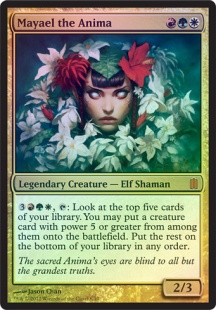 Mayael the Anima (foil) (oversized)