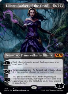 Liliana, Waker of the Dead (1) (foil) (borderless)