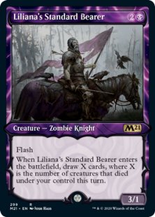 Liliana's Standard Bearer (foil) (showcase)