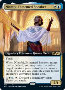 Niambi, Esteemed Speaker (foil) (extended art)