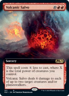 Volcanic Salvo (foil) (extended art)