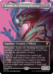 Azlask, the Swelling Scourge (#136) (ripple foil) (borderless)