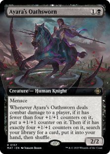 Ayara's Oathsworn (#157) (foil) (extended art)