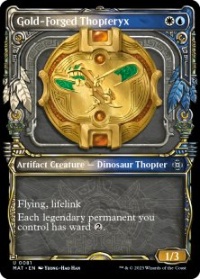 Gold-Forged Thopteryx (#81) (foil) (showcase)