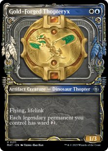 Gold-Forged Thopteryx (#211) (halo foil) (showcase)