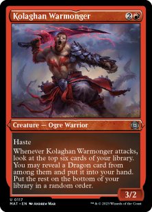 Kolaghan Warmonger (#117) (foil-etched)