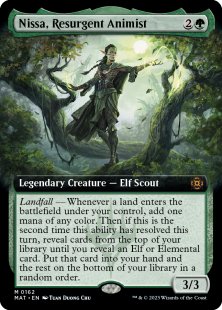 Nissa, Resurgent Animist (#162) (foil) (extended art)