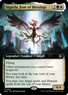 Sigarda, Font of Blessings (#182) (foil) (extended art)