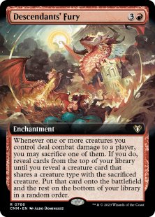 Descendants' Fury (foil) (extended art)