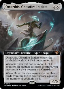 Omarthis, Ghostfire Initiate (foil) (extended art)