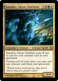 Karador, Ghost Chieftain (oversized) (foil)