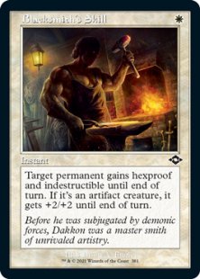 Blacksmith's Skill (retro frame) (foil) (showcase)