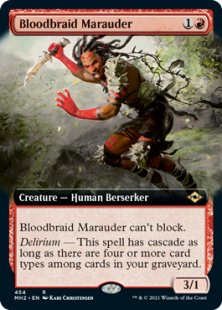 Bloodbraid Marauder (foil) (extended art)