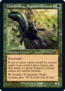 Chatterfang, Squirrel General (retro frame) (foil) (showcase)