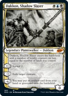 Dakkon, Shadow Slayer (sketch) (foil) (showcase)