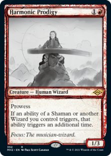 Harmonic Prodigy (sketch) (foil) (showcase)