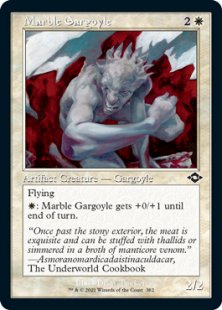 Marble Gargoyle (retro frame) (foil-etched) (showcase)