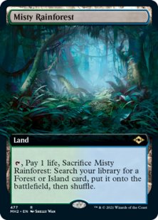 Misty Rainforest (foil) (extended art)