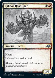 Rakdos Headliner (sketch) (foil) (showcase)