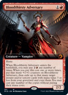 Bloodthirsty Adversary (foil) (extended art)