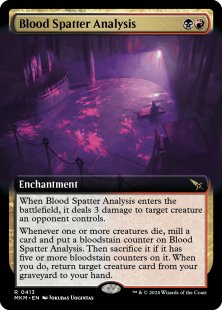 Blood Spatter Analysis (extended art)