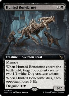 Hunted Bonebrute (foil) (extended art)
