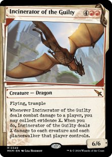 Incinerator of the Guilty (#349) (foil) (showcase)