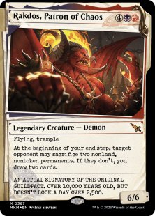 Rakdos, Patron of Chaos (#387) (invisible ink foil) (showcase)