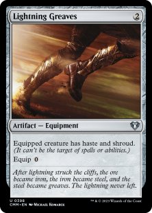 Lightning Greaves (foil)